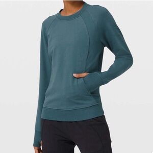 Lululemon Scuba Crew Neck Pullover Sweatshirt Desert Teal Athletic Womens